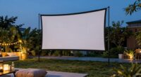 affordable outdoor projector screens