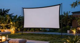 affordable outdoor projector screens