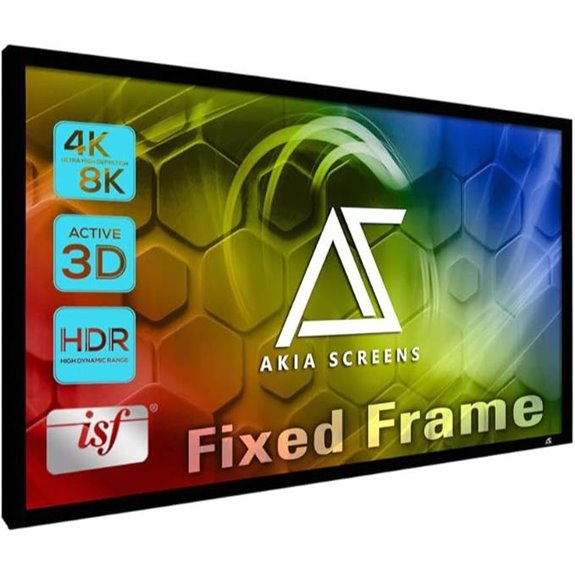Akia 100 Fixed Frame Projector Screen for Home Theater