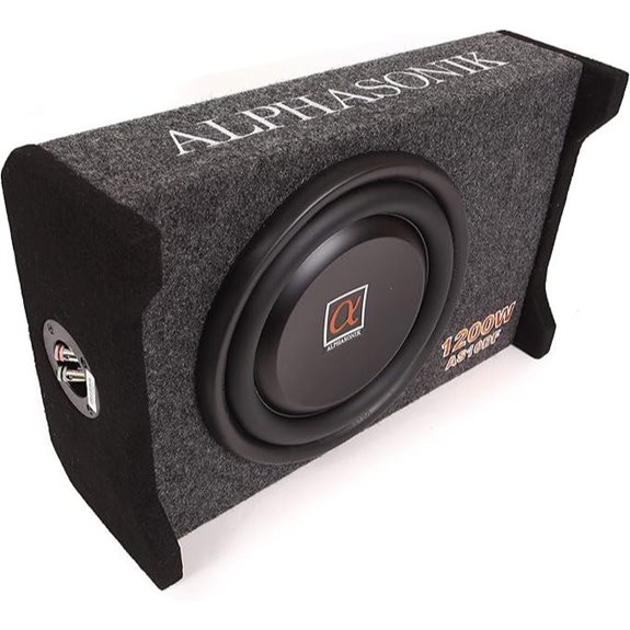 Alphasonik 10 1200W Car Subwoofer with Enclosure