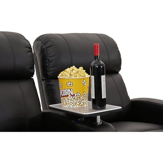 Aluminum Recliner Tray Table - Octane Seating - Swivel Base