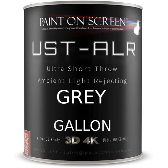 Ambient Light Rejection Projector Screen Paint 1 Gallon