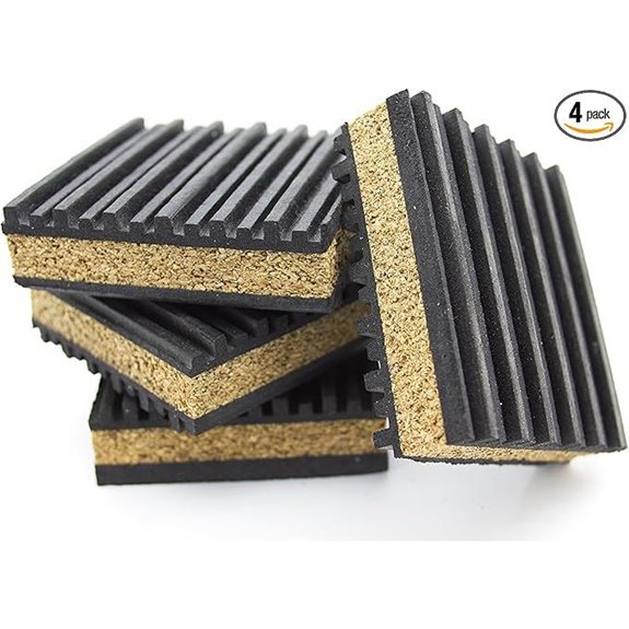 PneumaticPlus Anti-Vibration Rubber & Cork Pads (4 Pack)
