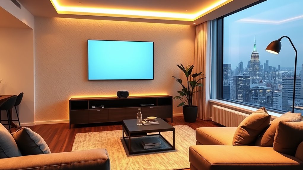 apartment friendly projector features