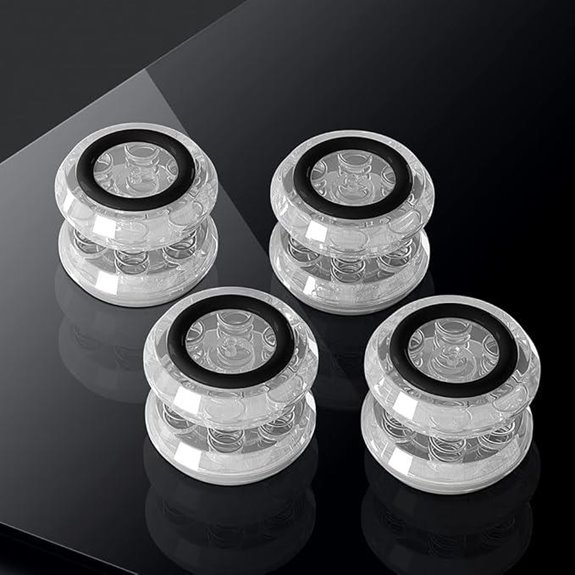 4-Piece Spring Isolation Pads for Audio Equipment