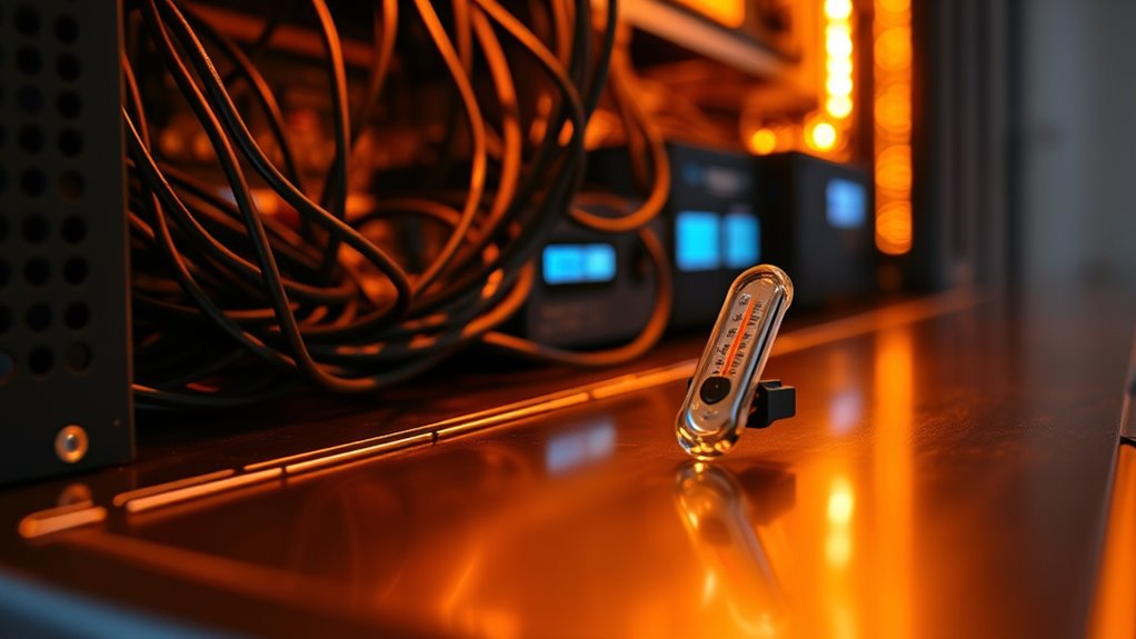 av equipment temperature monitoring