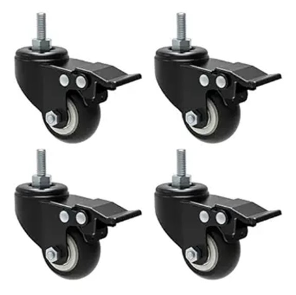ynVISION DESIGN Stem Caster Wheels for AV Racks (4 Pack)
