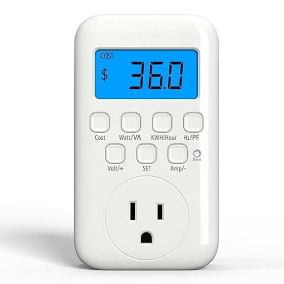 HBN Watt Meter Plug with Backlight and Display