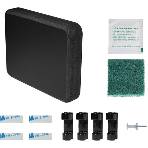 Screwless Transducer Mounting Kit Standard Size Black