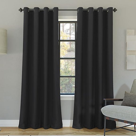 Sun Zero Nordic 2-Pack Blackout Curtain Panels