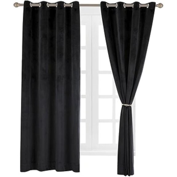Cherry Velvet Blackout Curtain Panels (2 Pack)