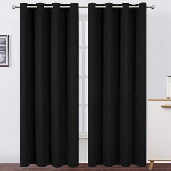 LEMOMO Blackout Curtains 52x84 Inches Set of 2