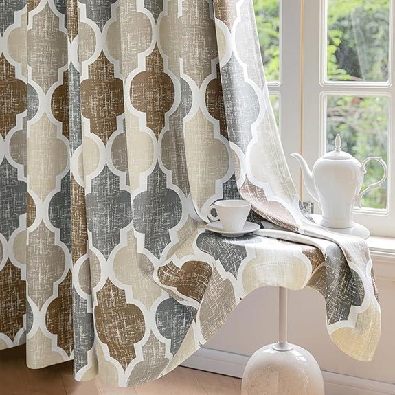 Beauoop Blackout Curtains 96 Inches 2 Panels