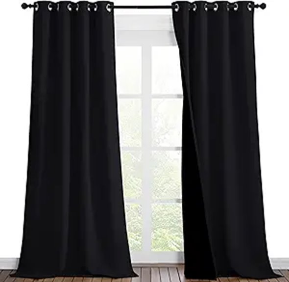NICETOWN Blackout Thermal Curtains 2 Panels 46 Wide