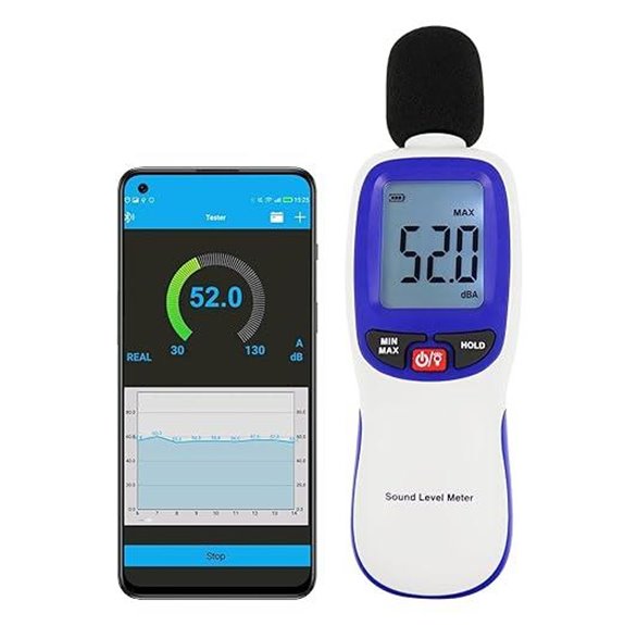 Bluetooth Decibel Meter with LCD Display