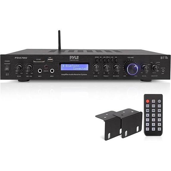 Pyle 5-Channel Bluetooth Rack Mount Amplifier
