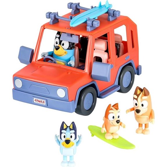 Bluey Heeler 4WD Toy Car with Figures & Accessories
