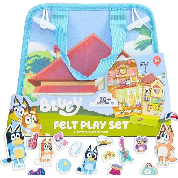 Bluey Felt Playhouse with Characters and Accessories
