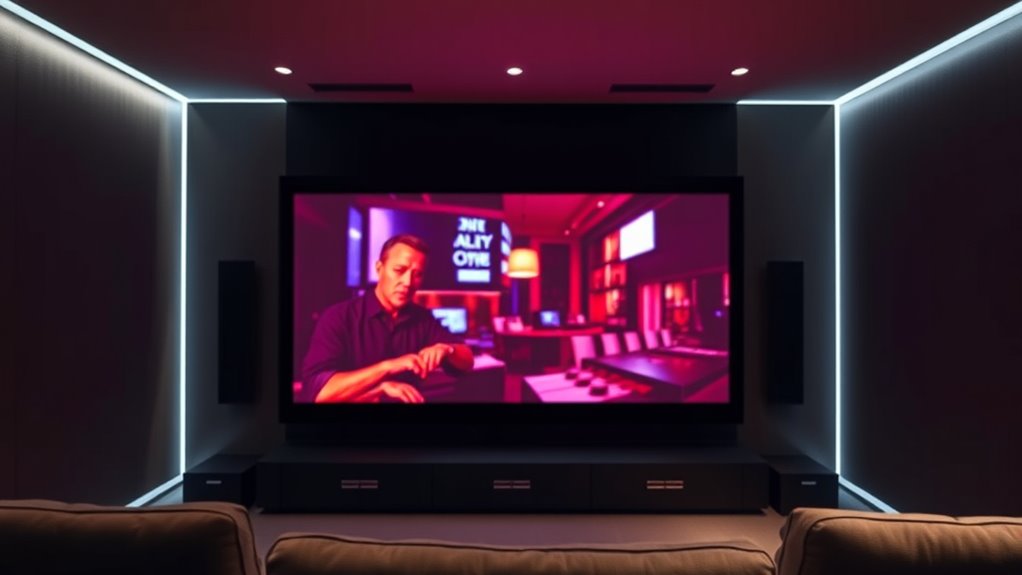 bright image in lit rooms