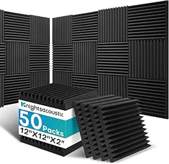 50 Pack Acoustic Foam Panels for Walls