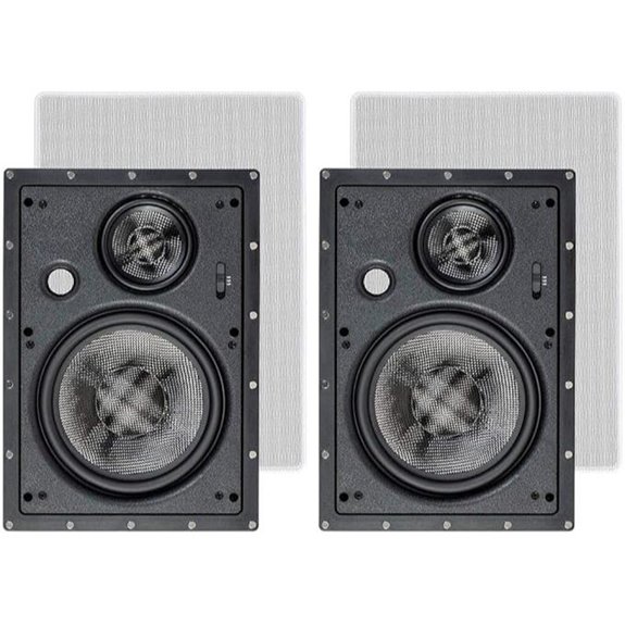 Monoprice 3-Way Carbon Fiber In-Wall Speakers (Pair)