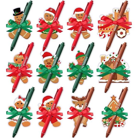 Pasimy Christmas Sticky Notes and Pen Set (24 pcs)
