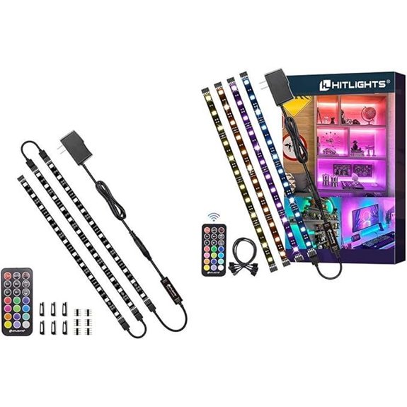HitLights RGB LED Strip Lights with Remote and Connectors
