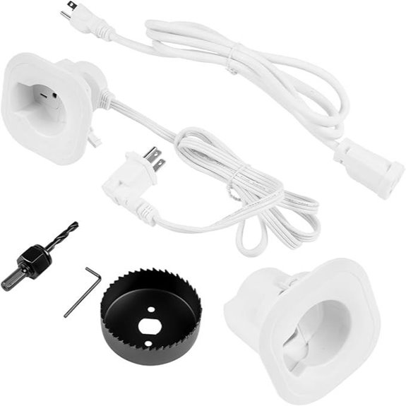 In-Wall TV Cable Hider Kit with Power Management