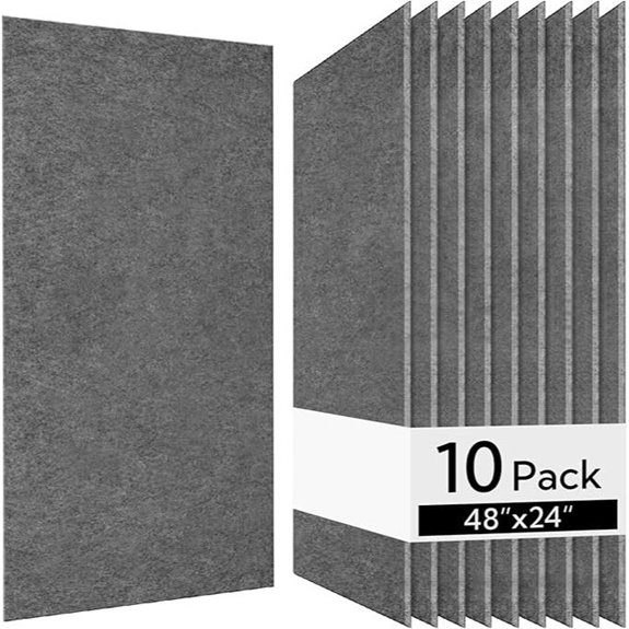 Olanglab Acoustic Wall Panels 10 Pack Dark Gray