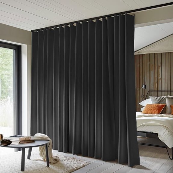 Blackout Room Divider Curtains for Privacy and Insulation