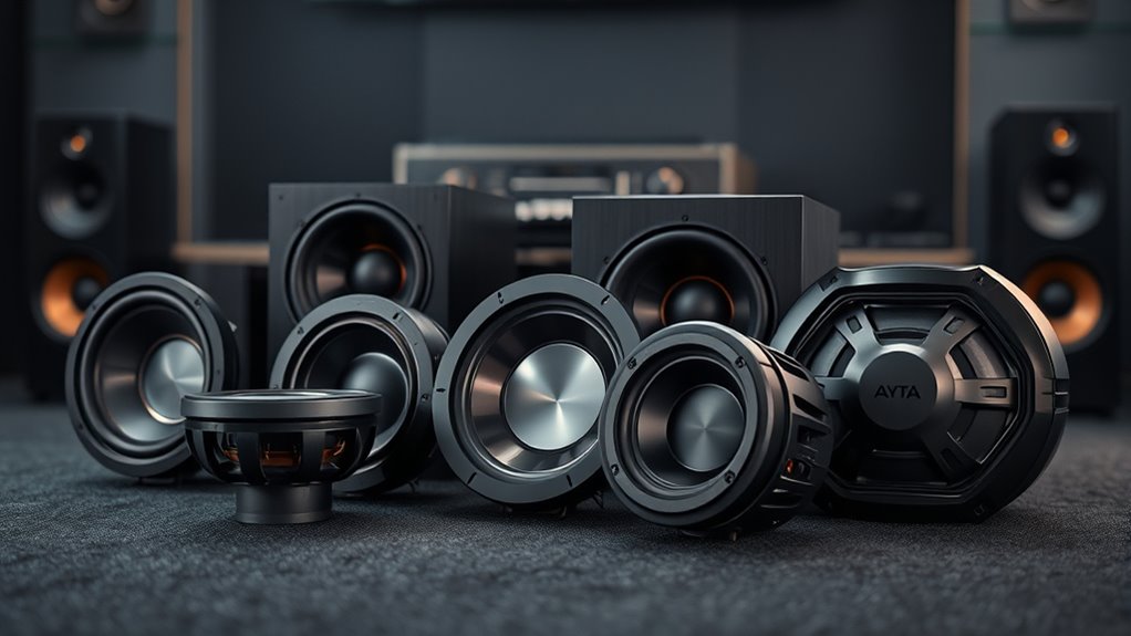 deep bass subwoofer selection