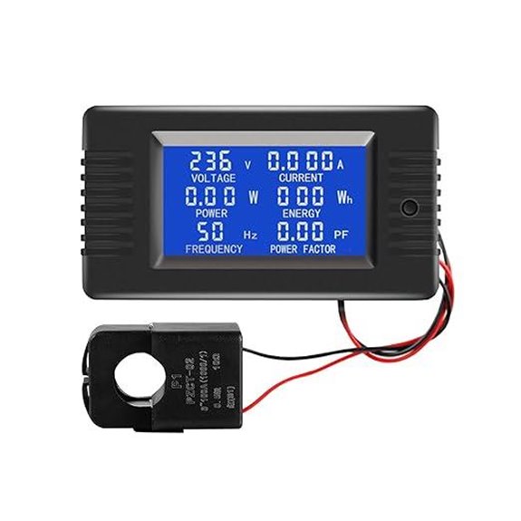 Digital AC Power Meter with Split Core Current Transformer