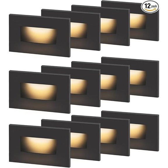 Kadision Dimmable LED Step Lights 12 Pack