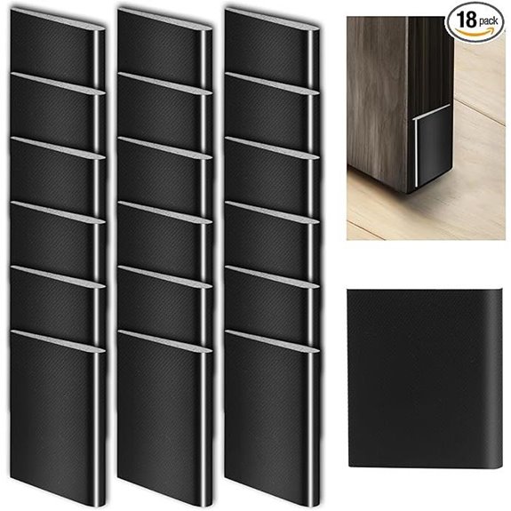 18 Pcs Self-Adhesive Door Corner Seals for Weatherproofing