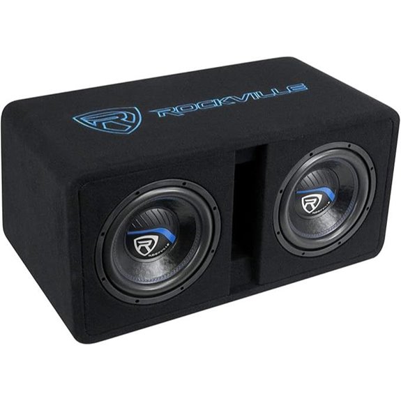 Rockville DV10K52 Dual 10 Car Subwoofers Enclosure
