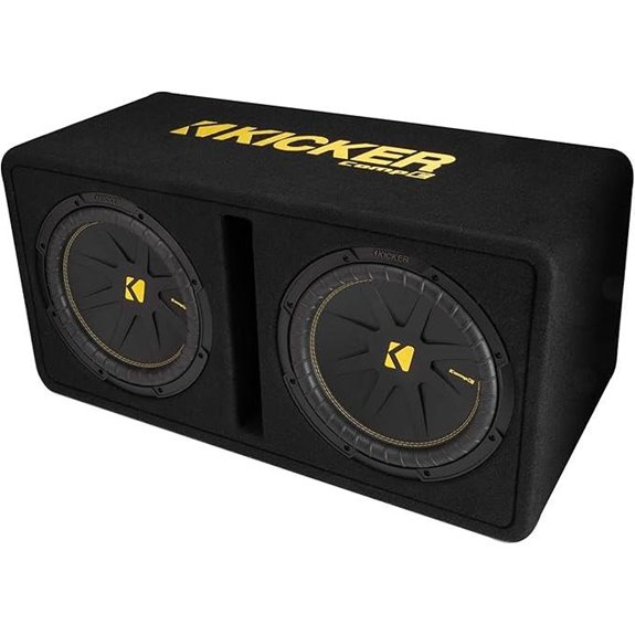 Kicker 50DCWC122 Dual CompC 12-inch Subwoofers in Vented Enclosure 2-Ohm