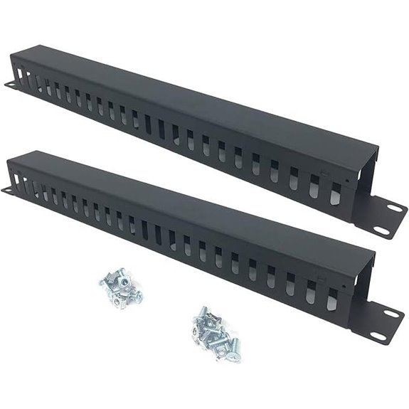 2 Pack 19-Inch Cable Management Duct for Server Racks