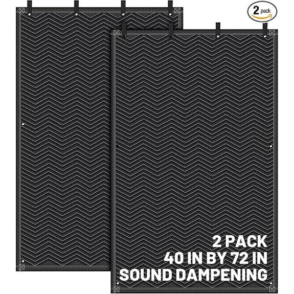 Tudomro 2-Pack Soundproof Blanket Indoor/Outdoor Use