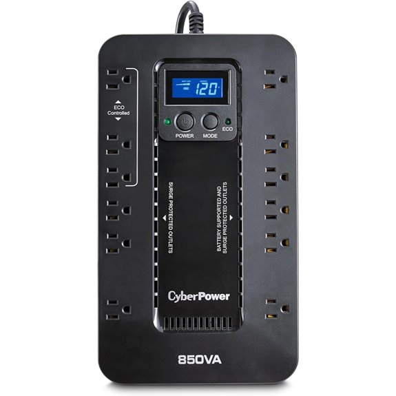 CyberPower EC850LCD Eco UPS Battery Backup & Surge Protector