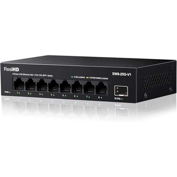 Real HD 8-Port 2.5G Ethernet Network Switch