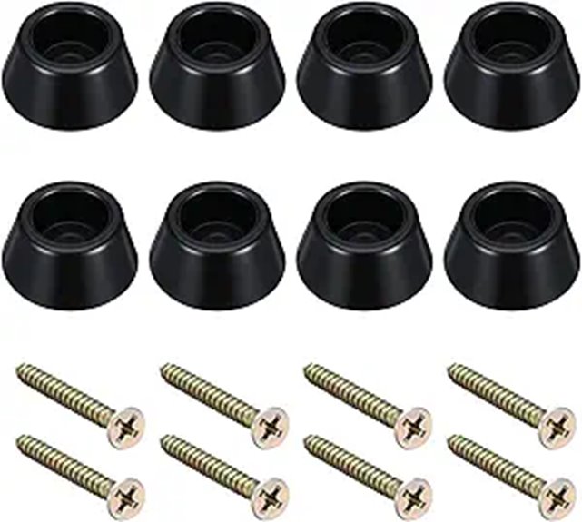 8 Pcs Rubber Feet for Subwoofer and Amp