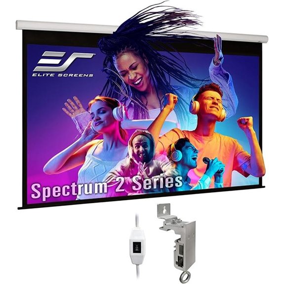 Elite Screens Spectrum2 100-inch Electric Projection Screen