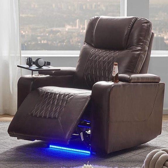 Merax Electric Recliner Chair with USB & Cup Holders