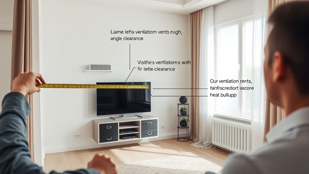 ensure proper ventilation and airflow