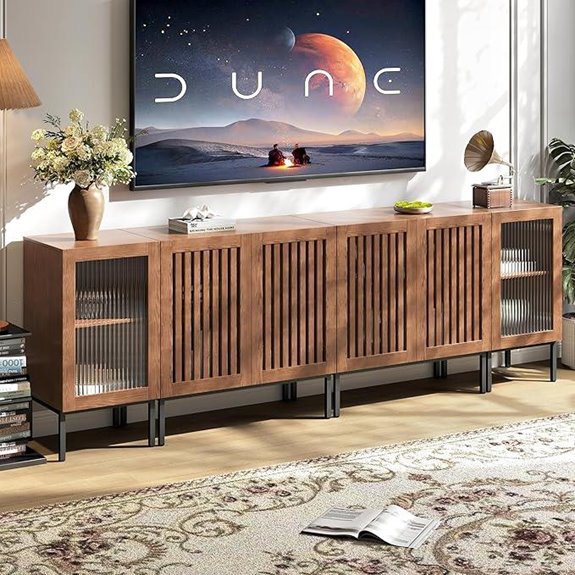 Farmhouse TV Stand for Up to 100-Inch TV