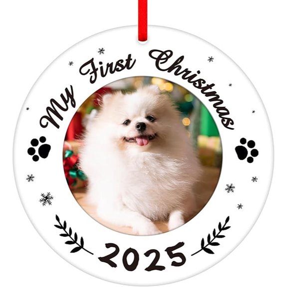 WaaHome First Christmas Dog Ornament for Pet Lovers