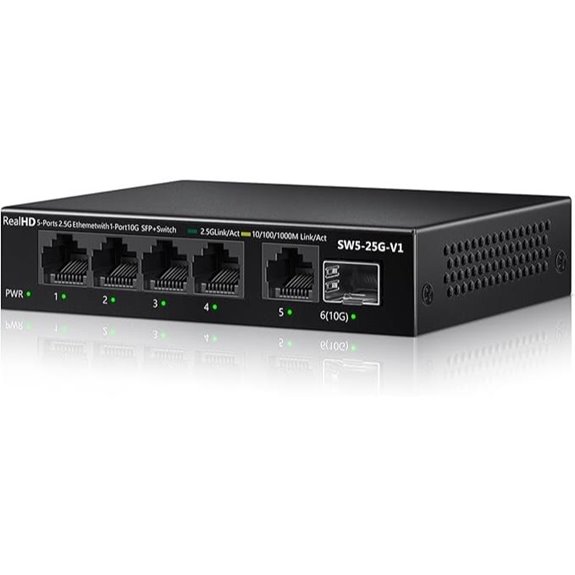 5-Port 2.5Gb Ethernet Switch with SFP