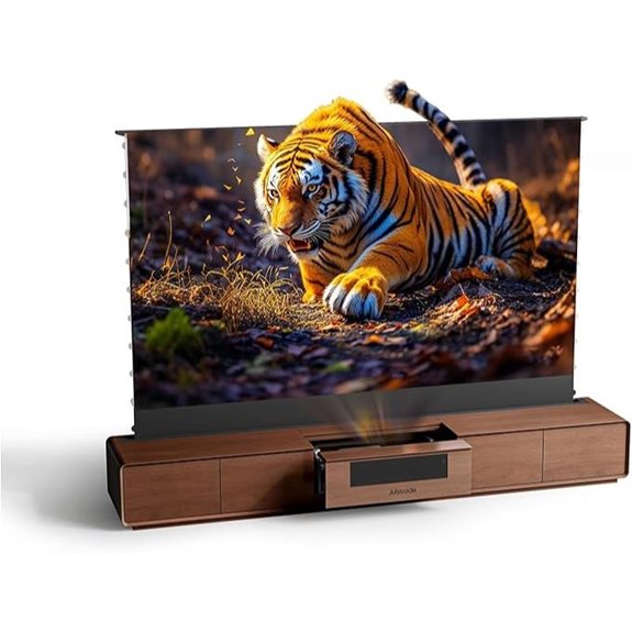 Floor-Rising Screen Laser TV Cabinet & UST Projector