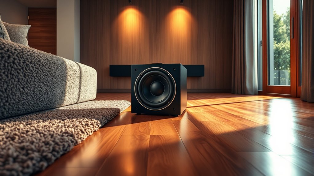 flooring impacts subwoofer sound