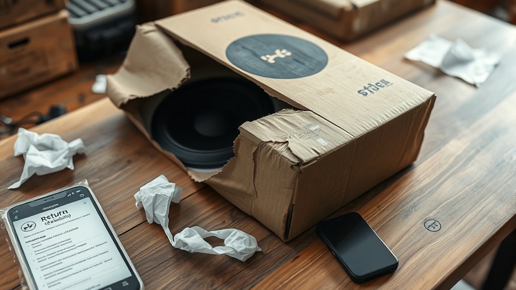 follow return and refund procedures